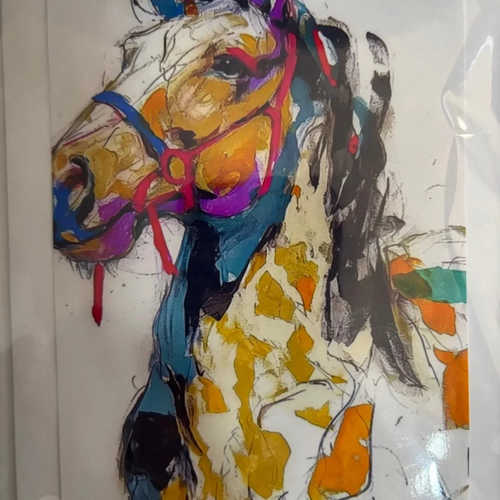 🎨 Horse Art Card Set II | Expressive Equestrian Prints  | Set of 4